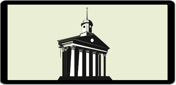 Government building with Greek style columns